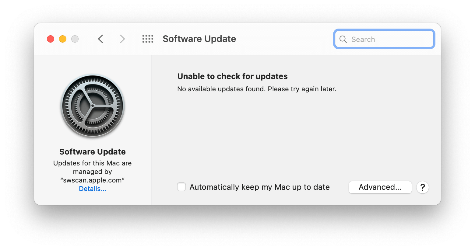 mac check for updates